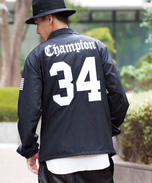 MONKEY TIME（モンキータイム）の「＜MT×Champion＞∴ COACH JKT/ブルゾン（ナイロンジャケット・メンズ・ネイビー/ブラック・X-LARGE/LARGE/MEDIUM）」の19枚目の写真