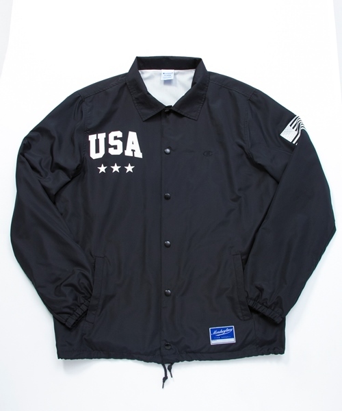 MONKEY TIME（モンキータイム）の「＜MT×Champion＞∴ COACH JKT/ブルゾン（ナイロンジャケット・メンズ・ネイビー/ブラック・X-LARGE/LARGE/MEDIUM）」の17枚目の写真