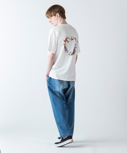 rehacer(レアセル)の「rehacer : Bloom Heart On Wide Body / ブルーム ハート Tシャツ オン ワイドボディー(Tシャツ/カットソー・メンズ・ホワイト/ブラック/ライム・SMALL/LARGE/XX-LARGE/X-LARGE/X-SMALL/MEDIUM)」の10枚目の写真