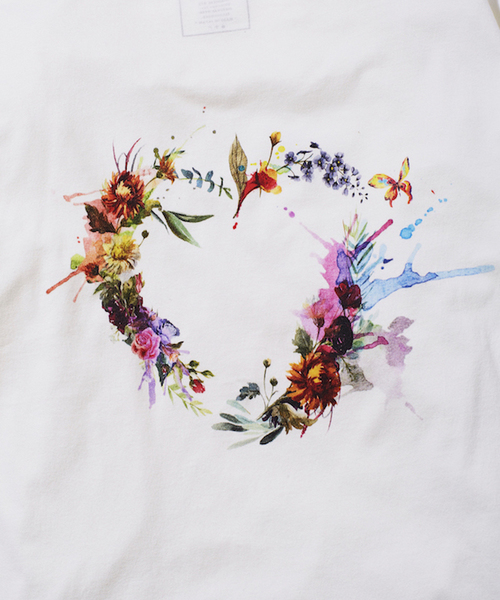 rehacer(レアセル)の「rehacer : Bloom Heart On Wide Body / ブルーム ハート Tシャツ オン ワイドボディー(Tシャツ/カットソー・メンズ・ホワイト/ブラック/ライム・SMALL/LARGE/XX-LARGE/X-LARGE/X-SMALL/MEDIUM)」の11枚目の写真