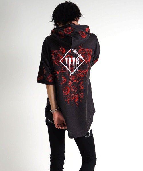 TRAVAS TOKYO（トラバス トウキョウ）の「Rose cross H/S Hoodie