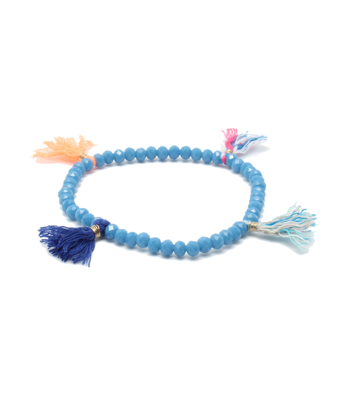 field/dream（フィールドドリーム）の「フリンジブレス（ブレスレット・レディース・ピンク系/イエロー系/ブルー系/ネイビー系・F）」の2枚目の写真