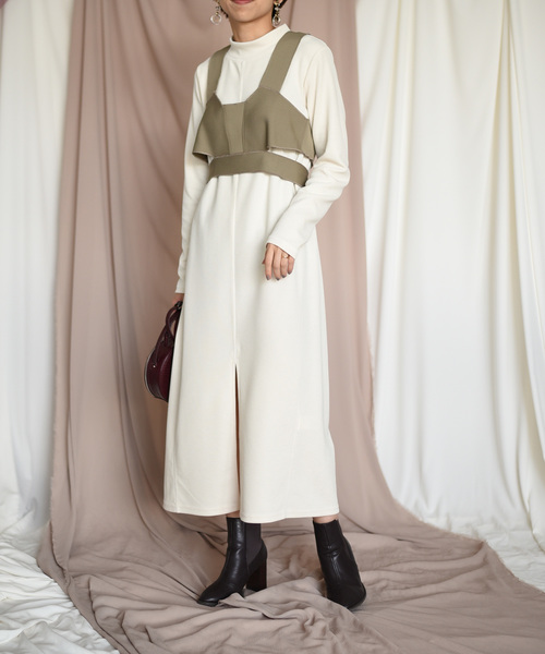 正規品翌日発送可能 3wayリブビスチェドッキングカットop ワンピース Eimee ワンピース Eimee Law Law Law エイミーロウ のファッション