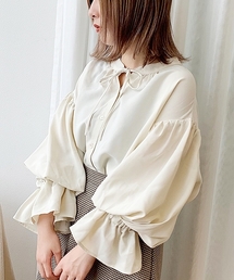 apres jour mignon | 袖タックキャンディースリーブブラウス【ZOZOTOWN限定アイテム】(シャツ/ブラウス)