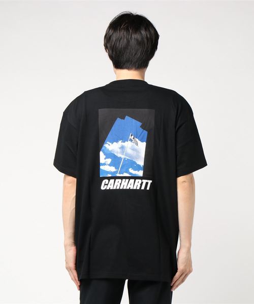 Carhartt WIP（カーハートダブリューアイピー）の「S/S POST T-SHIRT（Tシャツ/カットソー・メンズ・ブラック/ピンク系その他/ブルー系その他3/ライトイエロー・MEDIUM/LARGE/X-LARGE/SMALL）」の6枚目の写真