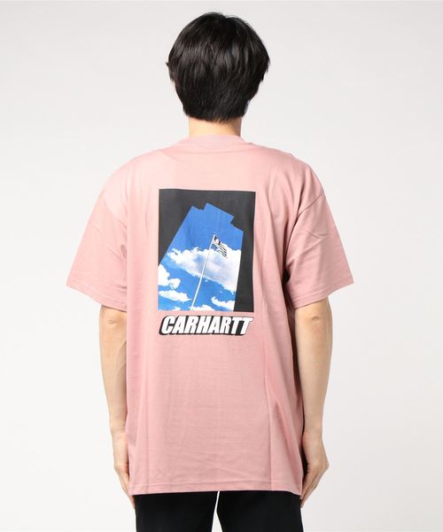Carhartt WIP（カーハートダブリューアイピー）の「S/S POST T-SHIRT（Tシャツ/カットソー・メンズ・ブラック/ピンク系その他/ブルー系その他3/ライトイエロー・MEDIUM/LARGE/X-LARGE/SMALL）」の7枚目の写真