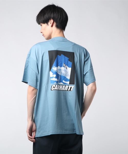 Carhartt WIP（カーハートダブリューアイピー）の「S/S POST T-SHIRT（Tシャツ/カットソー・メンズ・ブラック/ピンク系その他/ブルー系その他3/ライトイエロー・MEDIUM/LARGE/X-LARGE/SMALL）」の8枚目の写真