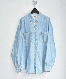 リーバイス デニムシャツ M 90s vintage Levi's リーバイス デニムシャツ Wポケット M 赤 レッド 90s | fuufu