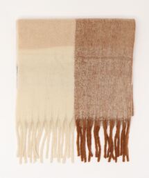 DouDou | BIGフリンジチェックストール(ストール/ショール)