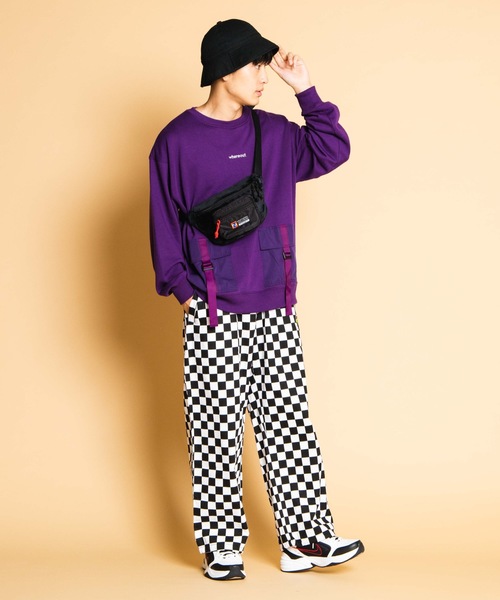 WEGO（ウィゴー）の「∴WEGO/newhattan別注ファーコンビボディバッグ（ボディバッグ/ウエストポーチ・メンズ・ブラック/マルチ・FREE）」の9枚目の写真