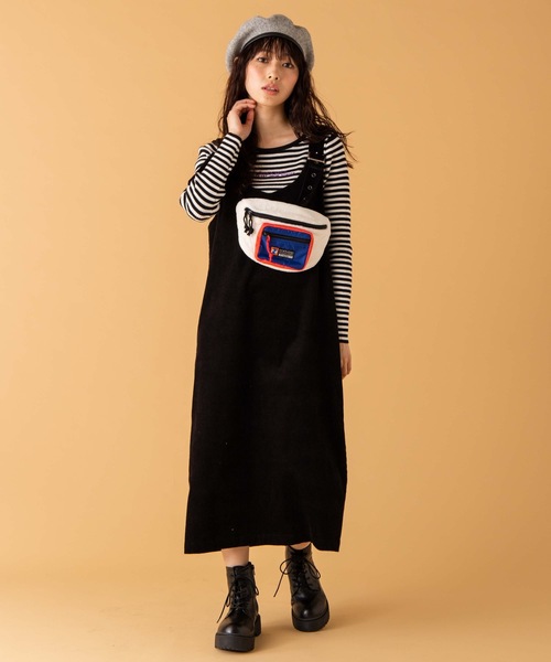 WEGO（ウィゴー）の「∴WEGO/newhattan別注ファーコンビボディバッグ（ボディバッグ/ウエストポーチ・メンズ・ブラック/マルチ・FREE）」の3枚目の写真