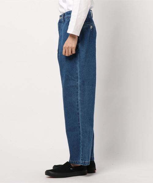 JUNRED(ジュンレッド)の「ノータックデニムワイドストレートパンツ(デニムパンツ・メンズ・ブラック/サックスブルー/ブルー・M/L/S)」の5枚目の写真