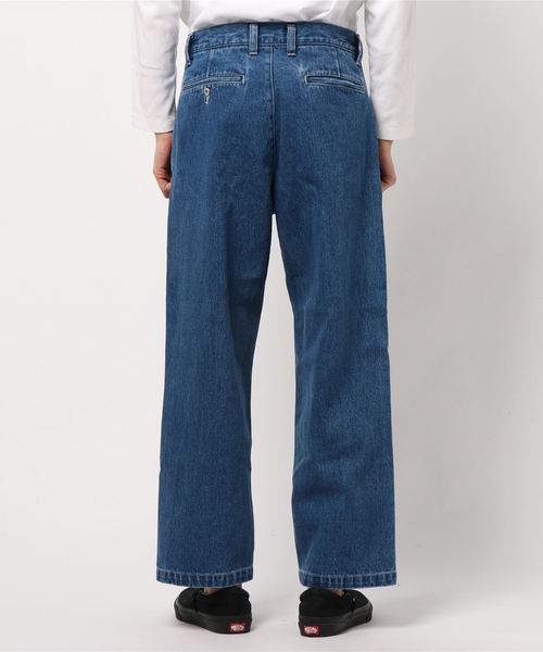 JUNRED(ジュンレッド)の「ノータックデニムワイドストレートパンツ(デニムパンツ・メンズ・ブラック/サックスブルー/ブルー・M/L/S)」の4枚目の写真