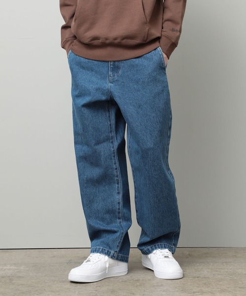 JUNRED(ジュンレッド)の「ノータックデニムワイドストレートパンツ(デニムパンツ・メンズ・ブラック/サックスブルー/ブルー・M/L/S)」の3枚目の写真