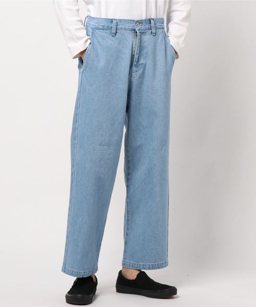 JUNRED(ジュンレッド)の「ノータックデニムワイドストレートパンツ(デニムパンツ・メンズ・ブラック/サックスブルー/ブルー・M/L/S)」の8枚目の写真