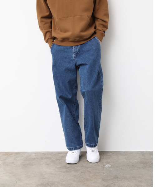 JUNRED(ジュンレッド)の「ノータックデニムワイドストレートパンツ(デニムパンツ・メンズ・ブラック/サックスブルー/ブルー・M/L/S)」の12枚目の写真