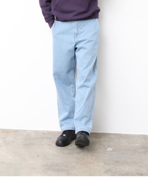 JUNRED(ジュンレッド)の「ノータックデニムワイドストレートパンツ(デニムパンツ・メンズ・ブラック/サックスブルー/ブルー・M/L/S)」の13枚目の写真