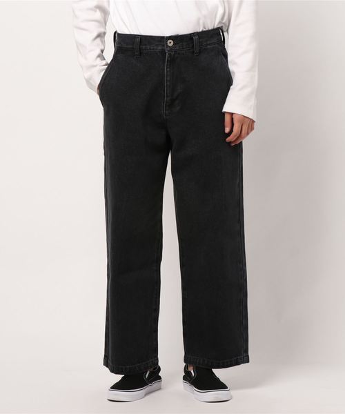 JUNRED(ジュンレッド)の「ノータックデニムワイドストレートパンツ(デニムパンツ・メンズ・ブラック/サックスブルー/ブルー・M/L/S)」の6枚目の写真