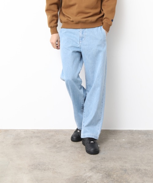 JUNRED(ジュンレッド)の「ノータックデニムワイドストレートパンツ(デニムパンツ・メンズ・ブラック/サックスブルー/ブルー・M/L/S)」の22枚目の写真