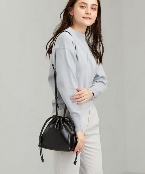 green label relaxing(グリーンレーベルリラクシング)の「FFC MINI キンチャク 2WAY バッグ(ショルダーバッグ・レディース・その他1/ホワイト/ブラック・FREE)」の3枚目の写真