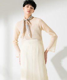 シアーニットワンピース