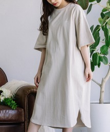 Mysa&Liina | 左胸ワンポイントロゴTワンピース(ワンピース)