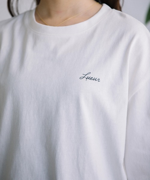 Mysa&Liina（ミーサリーナ）の「左胸ワンポイントロゴTワンピース（ワンピース・レディース・ブラック/ベージュ/ブラウン/オフホワイト・M）」の6枚目の写真