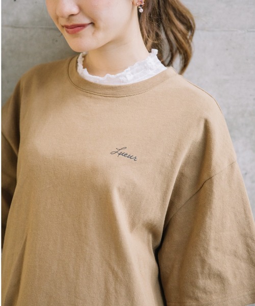 Mysa&Liina（ミーサリーナ）の「左胸ワンポイントロゴTワンピース（ワンピース・レディース・ブラック/ベージュ/ブラウン/オフホワイト・M）」の20枚目の写真