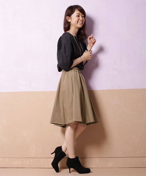 NANO universe（ナノユニバース）の「カモフラリバーシブルスカート（スカート・レディース・ベージュ/カーキ・FREE）」の15枚目の写真