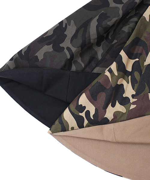 NANO universe（ナノユニバース）の「カモフラリバーシブルスカート（スカート・レディース・ベージュ/カーキ・FREE）」の5枚目の写真