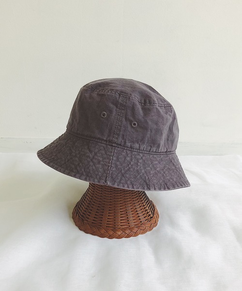 Auntie Rosa Holiday(アンティローザホリデー)の「ウォッシュドバケットハット(ハット・レディース・カーキ/パープル/ブラック/ベージュ・FREE)」の18枚目の写真