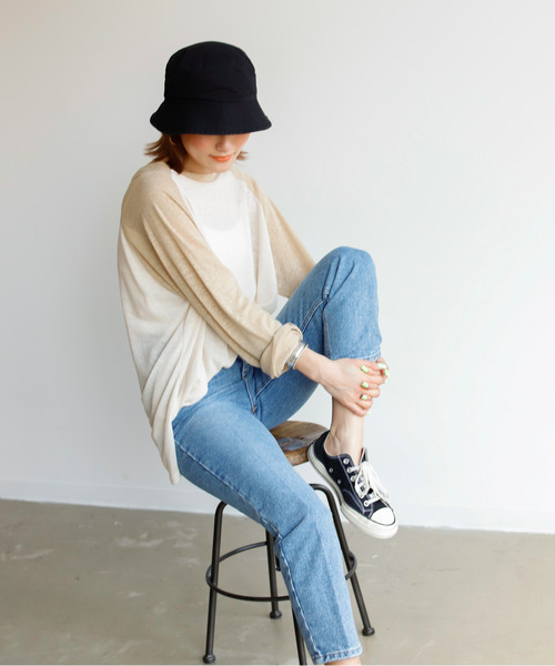 Auntie Rosa Holiday(アンティローザホリデー)の「ウォッシュドバケットハット(ハット・レディース・カーキ/パープル/ブラック/ベージュ・FREE)」の14枚目の写真