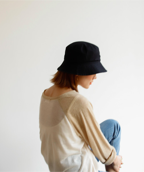 Auntie Rosa Holiday(アンティローザホリデー)の「ウォッシュドバケットハット(ハット・レディース・カーキ/パープル/ブラック/ベージュ・FREE)」の15枚目の写真