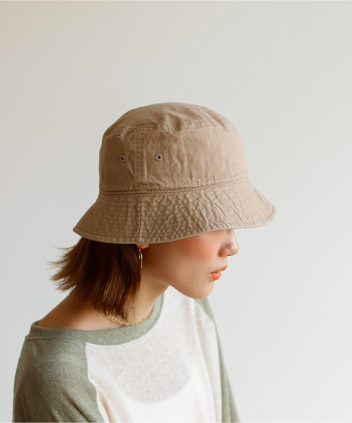 Auntie Rosa Holiday(アンティローザホリデー)の「ウォッシュドバケットハット(ハット・レディース・カーキ/パープル/ブラック/ベージュ・FREE)」の16枚目の写真