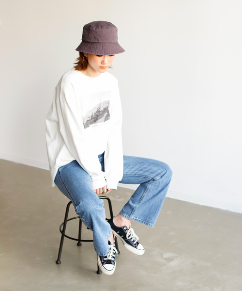 Auntie Rosa Holiday(アンティローザホリデー)の「ウォッシュドバケットハット(ハット・レディース・カーキ/パープル/ブラック/ベージュ・FREE)」の21枚目の写真