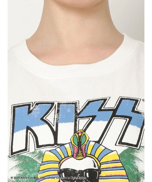 GYDA（ジェイダ）の「KISS タンクトップ（タンクトップ・レディース・チャコールグレー/オフホワイト・FREE）」の14枚目の写真