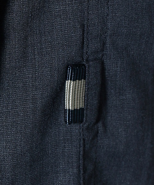 COMME CA COMMUNE(コムサコミューン)の「《リネンミックス》 MA-1 シャツブルゾン(ブルゾン・メンズ・ダークブラウン/ネイビー/カーキ/イエロー・SMALL/MEDIUM/LARGE)」の12枚目の写真