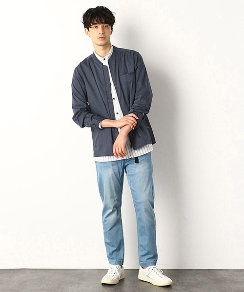 COMME CA COMMUNE(コムサコミューン)の「《リネンミックス》 MA-1 シャツブルゾン(ブルゾン・メンズ・ダークブラウン/ネイビー/カーキ/イエロー・SMALL/MEDIUM/LARGE)」の8枚目の写真