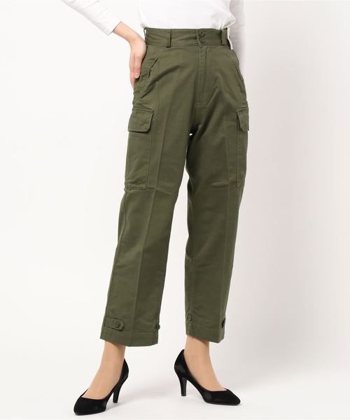 BACK NUMBER(バックナンバー)の「【BACK NUMBER】カーゴパンツ(カーゴパンツ・レディース・ホワイト/オリーブ・M/L/S)」の2枚目の写真