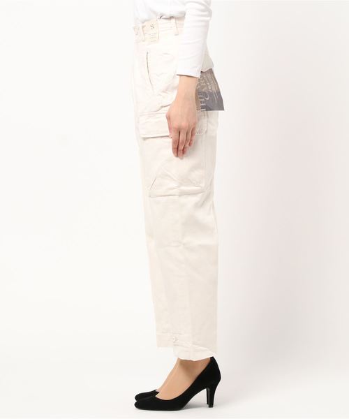 BACK NUMBER(バックナンバー)の「【BACK NUMBER】カーゴパンツ(カーゴパンツ・レディース・ホワイト/オリーブ・M/L/S)」の3枚目の写真