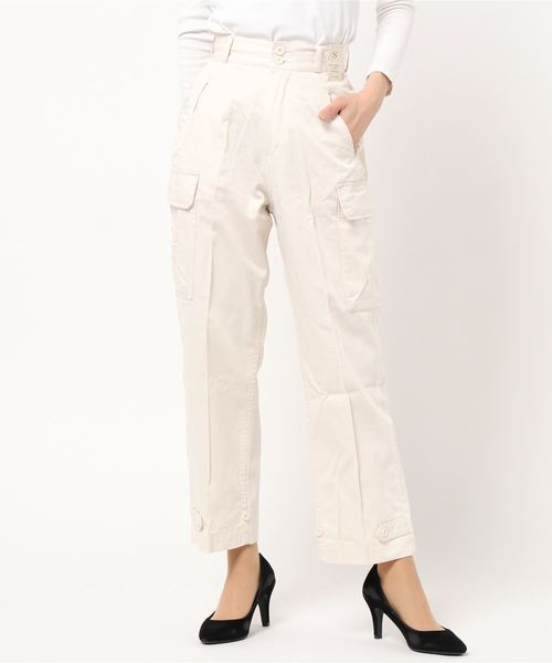 BACK NUMBER(バックナンバー)の「【BACK NUMBER】カーゴパンツ(カーゴパンツ・レディース・ホワイト/オリーブ・M/L/S)」の16枚目の写真