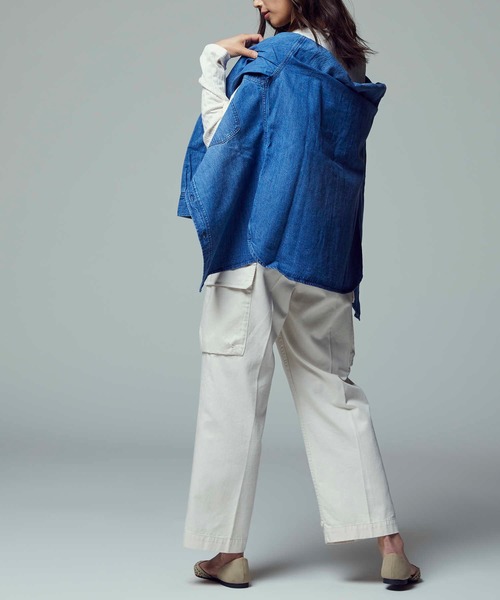 BACK NUMBER(バックナンバー)の「【BACK NUMBER】カーゴパンツ(カーゴパンツ・レディース・ホワイト/オリーブ・M/L/S)」の7枚目の写真