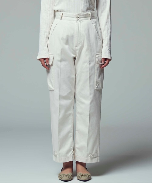 BACK NUMBER(バックナンバー)の「【BACK NUMBER】カーゴパンツ(カーゴパンツ・レディース・ホワイト/オリーブ・M/L/S)」の8枚目の写真