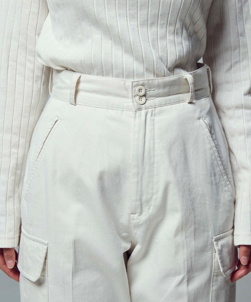 BACK NUMBER(バックナンバー)の「【BACK NUMBER】カーゴパンツ(カーゴパンツ・レディース・ホワイト/オリーブ・M/L/S)」の10枚目の写真