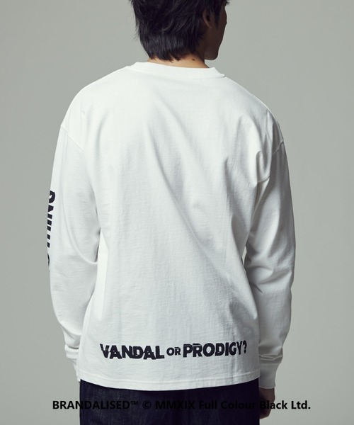 Right-on（ライトオン）の「【BRANDALISED】ビッグアートプリントロンＴ（Tシャツ/カットソー・メンズ・ホワイト/オフホワイト/ホワイト×ホワイト/ブラック/オレンジ/グリーン・M/L/XL）」の10枚目の写真