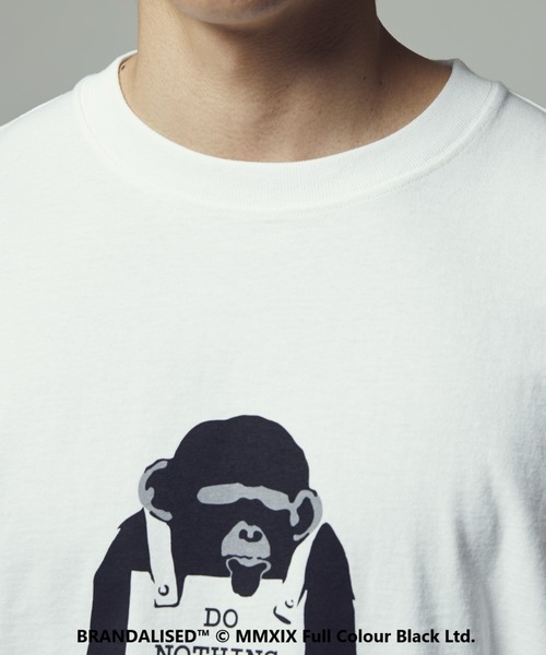 Right-on（ライトオン）の「【BRANDALISED】ビッグアートプリントロンＴ（Tシャツ/カットソー・メンズ・ホワイト/オフホワイト/ホワイト×ホワイト/ブラック/オレンジ/グリーン・M/L/XL）」の15枚目の写真