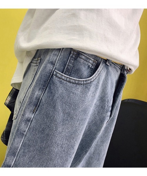 WESTBOY（ウエストボーイ）の「【WB ORIGINALS】Tapered Vintage Pants in Wahed Denim V18X1424（デニムパンツ・メンズ・ライトブルー・M/XL/L）」の11枚目の写真