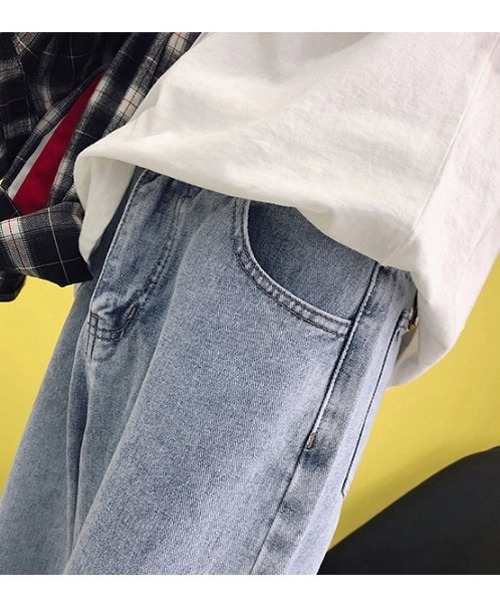 WESTBOY（ウエストボーイ）の「【WB ORIGINALS】Tapered Vintage Pants in Wahed Denim V18X1424（デニムパンツ・メンズ・ライトブルー・M/XL/L）」の7枚目の写真