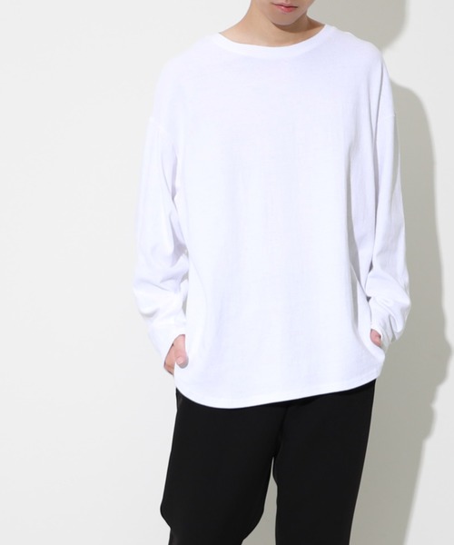 coca（coca）（コカ）の「厚手カットソー（Tシャツ/カットソー・メンズ・ブルー/ブラック/ピンク/ホワイト・ONE SIZE）」の2枚目の写真