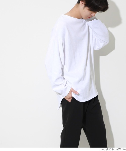 coca（coca）（コカ）の「厚手カットソー（Tシャツ/カットソー・メンズ・ブルー/ブラック/ピンク/ホワイト・ONE SIZE）」の8枚目の写真